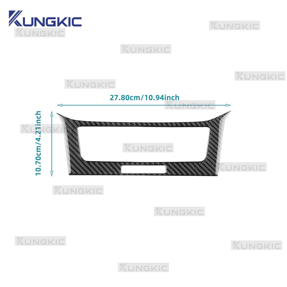 Real Soft Carbon Fiber Sticker For Seat Ibiza 6F 2018 2019 2020 2025 2025 2025 2025 2025 LHD RHD Car Center Console Panel Trim