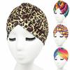 Hat Stylish Color Printing Polyester Women Turban Hat for Daily Wear