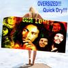Muziekthema Bob Marley Print Strandlaken, Groot Zacht Sneldrogend Handdoek voor Strand Camping Zwemmen
