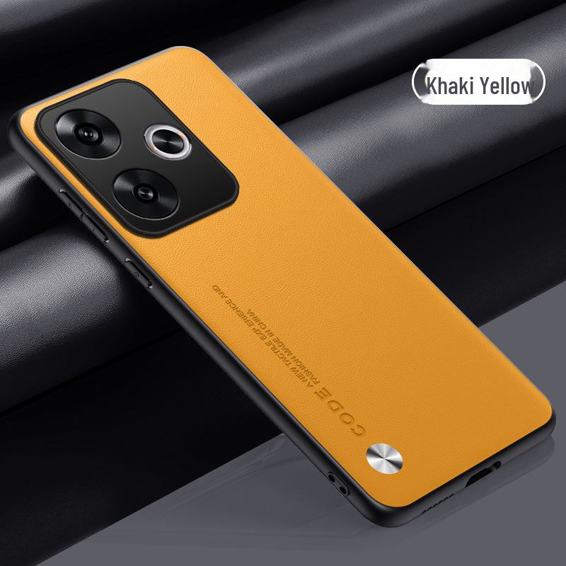 Redmi Turbo3 Leather Mobile Phone Case: All-Inclusive Ultra-Thin Protection for Note12 Turbo. Suitable for Both Men and Women.