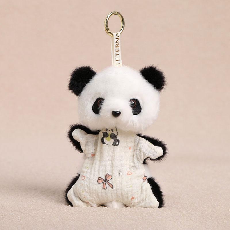 Polyester Cloth Velvet Bean Bag Park Animal Plush Toy Pendant Cute Cartoon Doll Keychain Children's Gift 14+