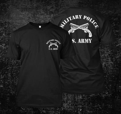 Military Police Us Army Personalizat Spate și Față Tricouri unisex