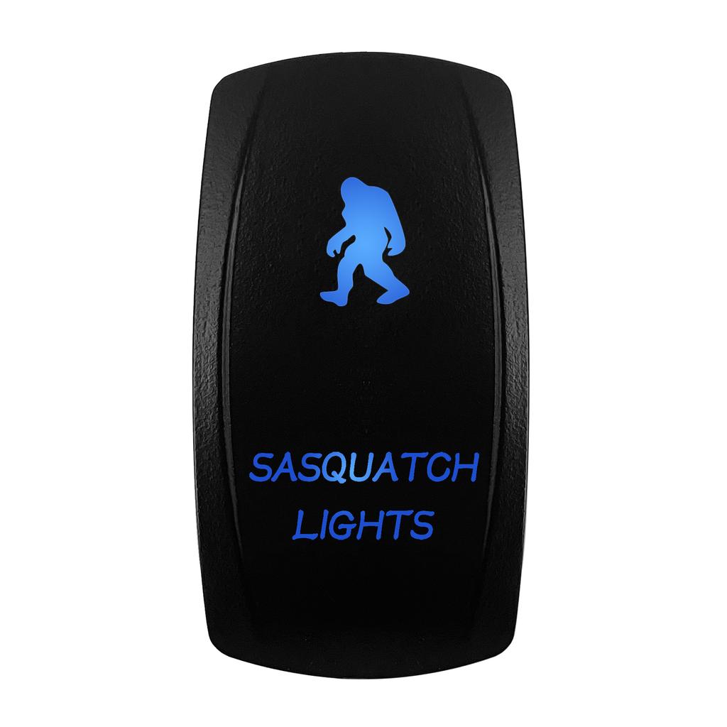 12V/24V Blue LED Rocker Switch Spot/Fog/Side Lights/Power/Inverter/Fan Toggle Waterproof On-Off | On-Off-On Switch Switches4