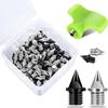 100 Pieces Golf Shoe Spikes Replacement Cleats with Wrench Alloy Steel Anti Portable Universal