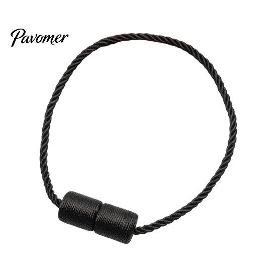 No Drill Curtain Tiebacks Magnetic Tiebacks, Modern Simple Rope Tie Backs, Elegant Decorative Drapes Weave Holdbacks for Home Bedroom Office