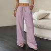 Women's Casual High Waist Loose Lace Wide Leg Pants