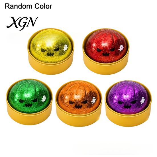 Calming Toys for Anxiety Halloween Glitter Dumpling Squeeze Toy, Slow Rising Soft TPR Fidget Toy Tpr Adults Kids, Palm Size Decompression Ball Relief
