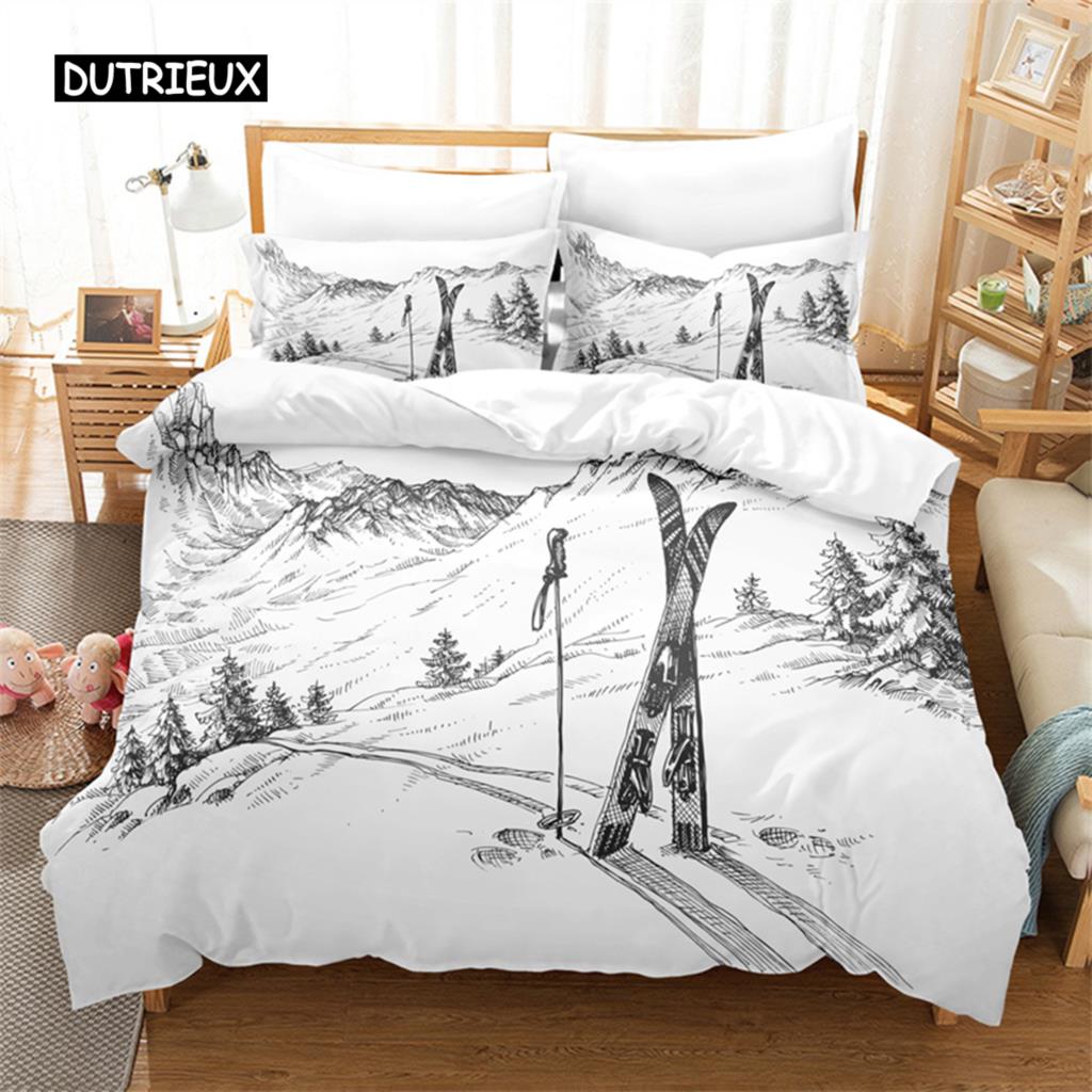 Simple Cartoon Pattern Bedding Set Duvet Cover Set 3d Bedding Digital Printing Bed Linen Queen Size Bedding Set Fashion Design