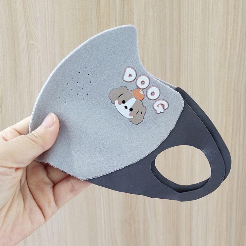 Children's 3D Windproof Mask - Cute Bear Design for Boys & Girls, Autumn/Winter Cold Protection, Student Cartoon Style