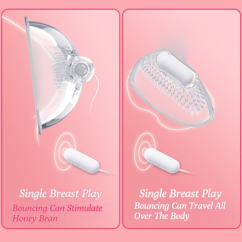 Women Vibrator Nipples Clitoral Sex Toys Electric Breast Massager Suction Cups Clitoral Stimulator For Adults Nipple Stimulator
