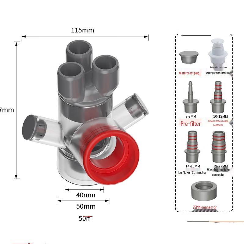 Multi-way Drain Pipe Connector