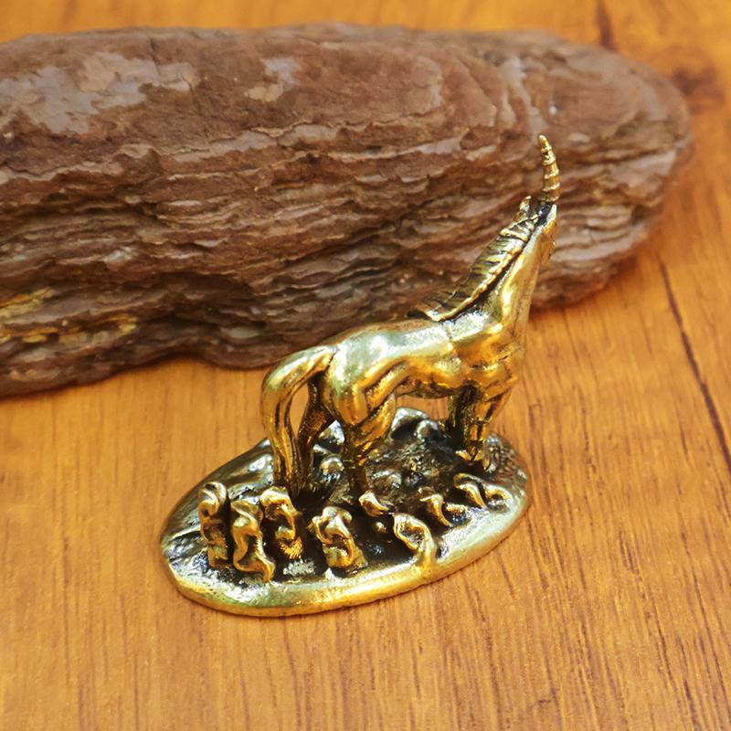 

Pure Copper Unicorn Ornaments Creative Craft Gifts Suitable For Home And Office Elegant Desktop Decoration