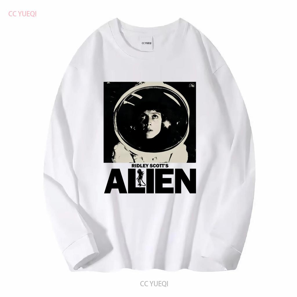 Vintage Alien Movie  T Shirt Mov vintage Washed Top For Everyday Wear designer clothes Soft homme Stretched Comfortable