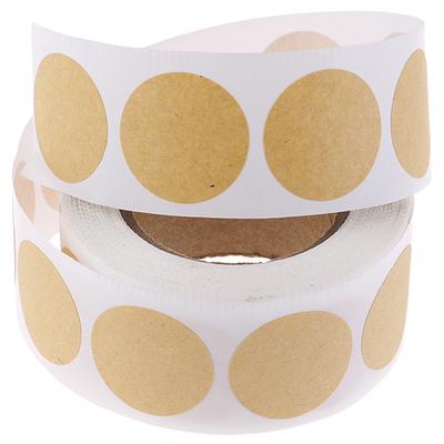 500 Unidades/Set Pegatinas Redondas en Blanco para Manualidades Etiquetas de Sello Pegatinas DIY para Paquete