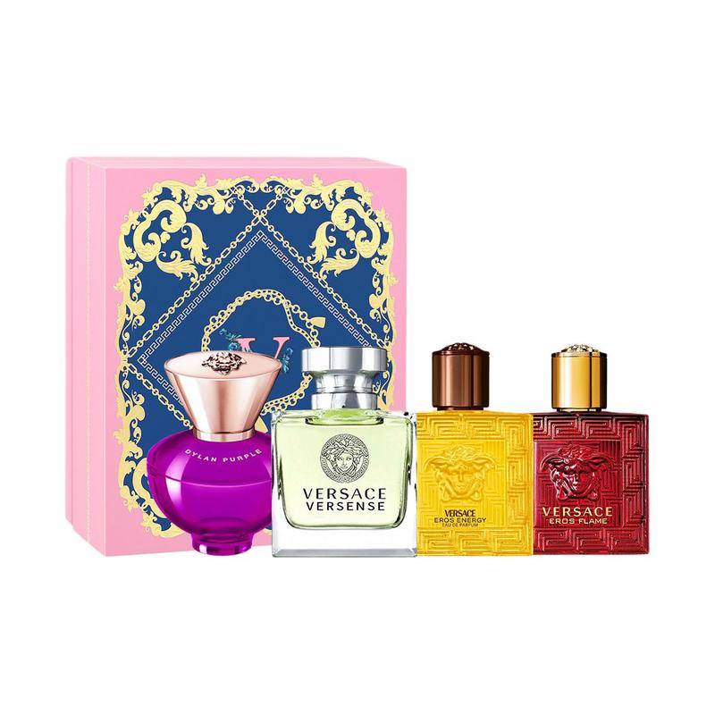 Versace Water of Blazing Love Mini Perfume EDP Eau de Toilette EDT Lemon Orange Four- 26735744 26735744-four piece set
