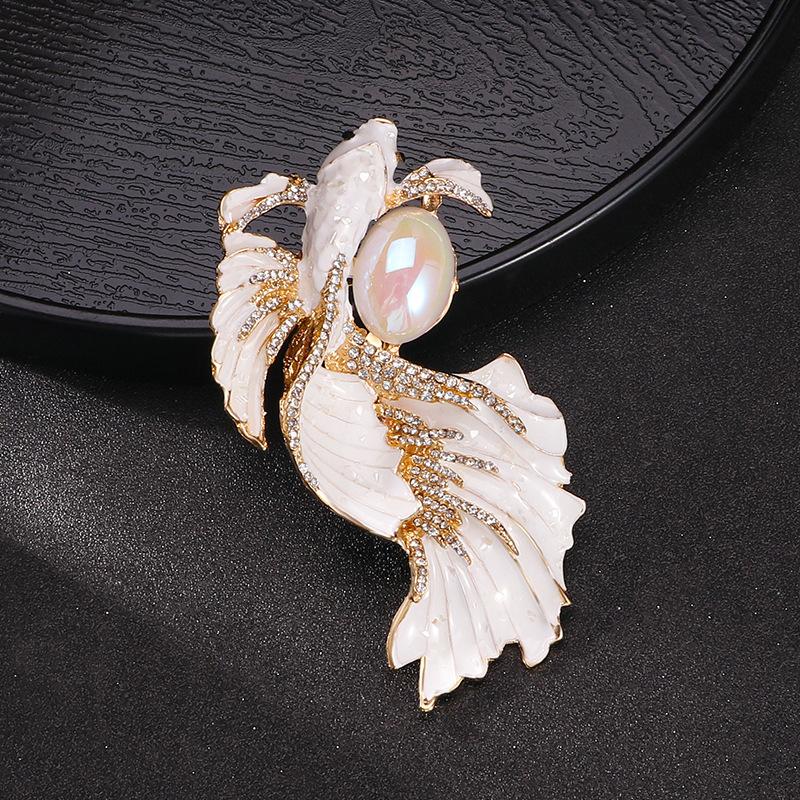 

Велика риба Коі Жіночі Висококласні Тваринні Аксесуари Брошка 6*10CM