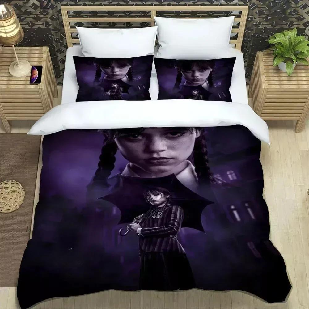 Movie Pattern Microfiber Bedding Set For Boys, Movie Pattern, Winter Duvet Cover Set, Film Anime Bed Set, Comforter Cover