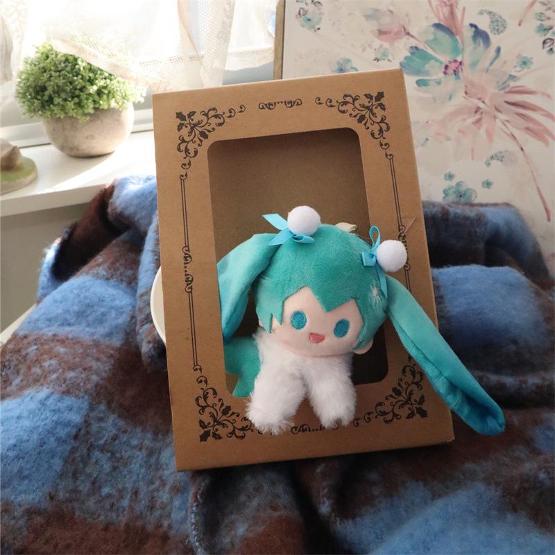 

Cute Miku Hatsune Plush Keychain Doll Anime Figure Cartoon Character Bag Charm Stuffed Toy Adorable Mascot Keyring Accessory