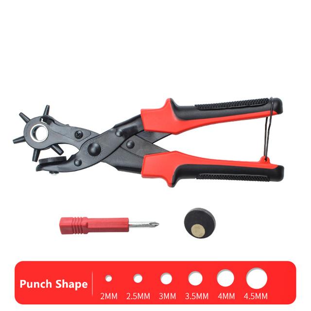 Strap Machine Bag Setter Sewing Household Leathercraft Leather Puncher Revolve Tool Punch Plier Eyelet Belt Hole Watchband