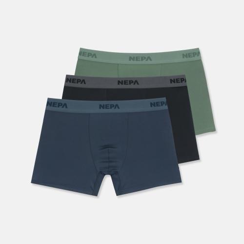 

[NEPA] Мужские длинные боксеры 3 шт. 7LAO110 [Отправка из Кореи] 100% оригинал (Z01) 00L