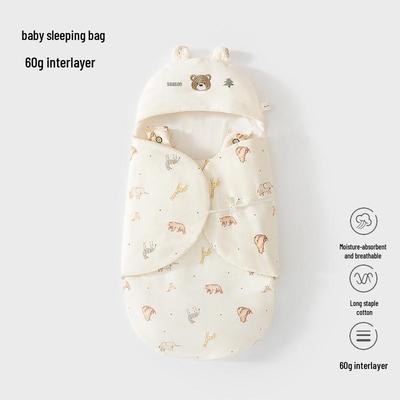 Coperta Fasciante in Cotone per Neonato: Anti-Sussulto, Design con Cerniera, Perfetto per Primavera e Autunno