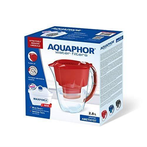 Filtre à eau - aquaphor - maxfor+ - réduction des impuretés - plastique rubis - 25,5 cm