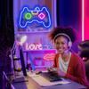 Gamer Neon Gamepad Shaped LED Sign for Gamer Room Decor, Game Neon Light for Teen Boy Room Decor, Best Gamer Gifts for Boys Kids