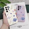 Fresh Flowers Phone Case For Samsung Galaxy S25 S24 S23 S22 S21 S20 Ultra Plus FE S10 Note 20 ultra 10 Plus Cover