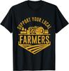 Bauernhof Lokales Essen Patriotisches Landwirtschaftsgeschenk Idee Landwirt Geschenk Unisex T-Shirt