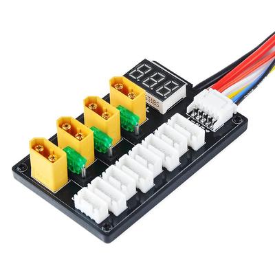 Placa adaptadora de carregamento paralelo com display digital XT60, acessórios para carregador de equilíbrio de baterias