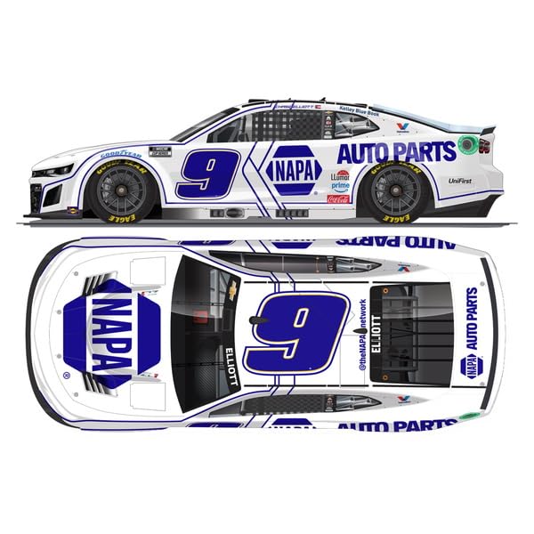Kyosho Lionel Racing NAPA WHITE 2025 Chevrolet Camaro ZL1 Chase Elliott Finished Model 1/64 #9 (LR321440)