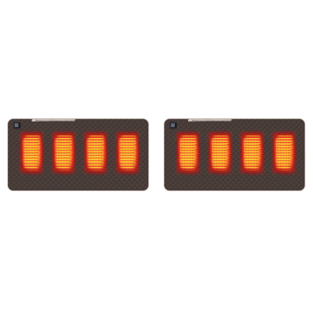 4 Beheizte Bereiche Beheiztes Wärmesitzkissen Tragbare Heizmatte Verdickte Ausführung Typ C/USB-Aufladung für Winter Outdoor Stadion Angeln