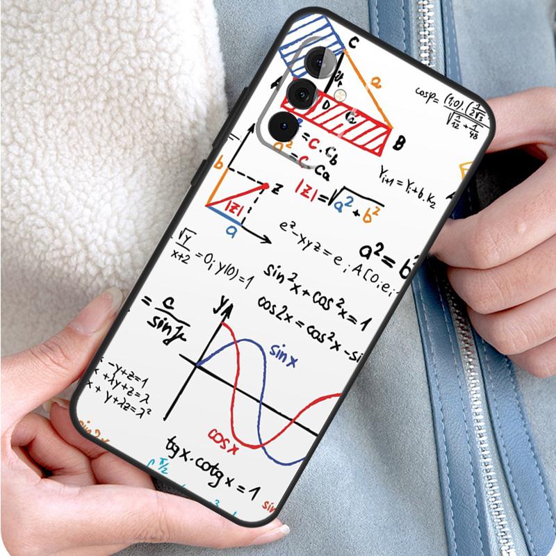 Physics Science Maths Formula Phone Case For Samsung Galaxy A15 A25 A35 A55 A54 A34 A14 A13 A33 A53 A12 A32 A52 A71 A51