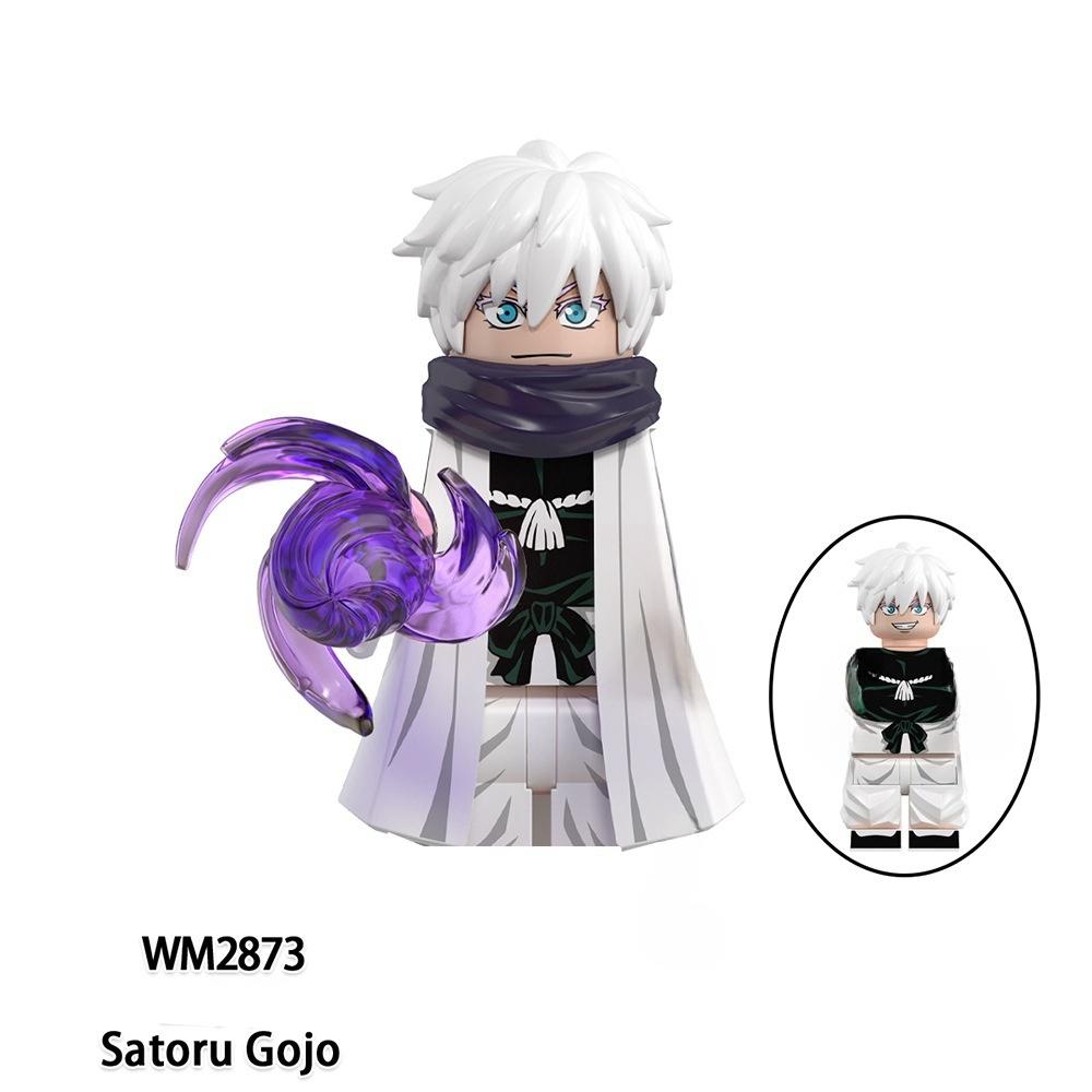 Jujutsu Kaisen Anime Cartoon Gojo Satoru Itadori Yuj Fushiguro Megumi Okkostu Yuta Building Blocks Mini Action Figures Kids Toy