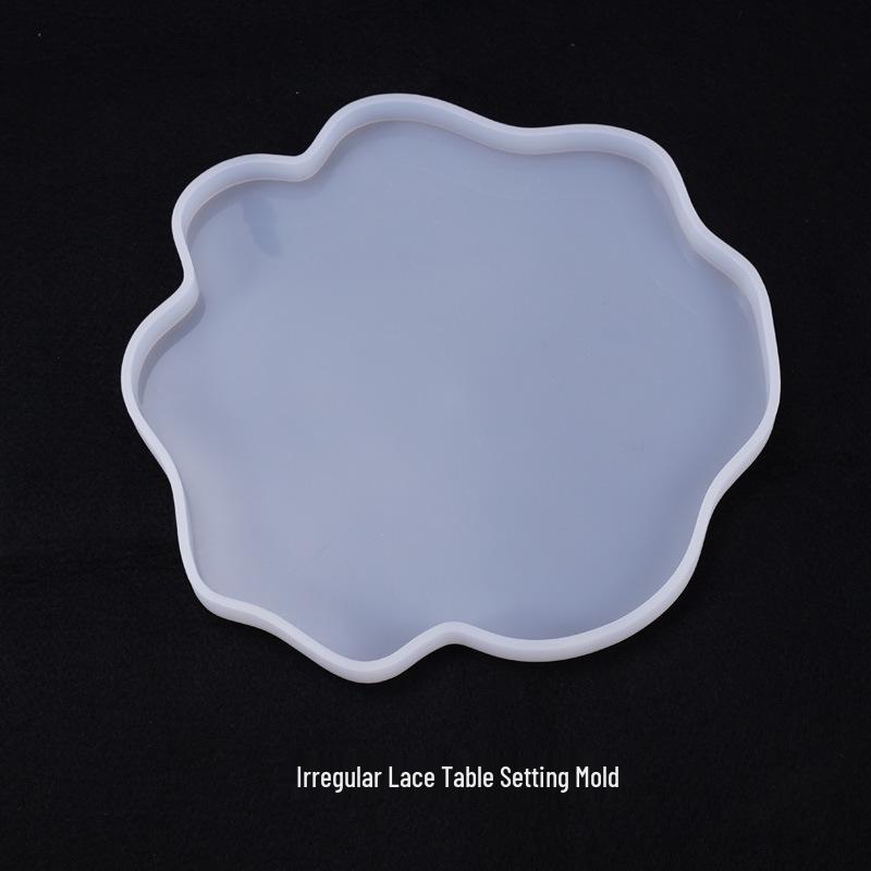 Poppy Irregular Edge Flower Coaster Silicone Resin Mold