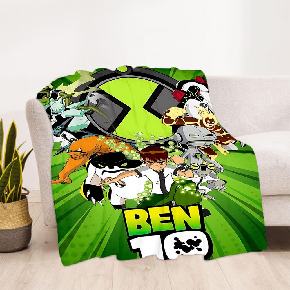 1pc Ben 10 Outdoor Blanket Lightweight Flannel, All-Season Use for Sofa, Bed, Travel, Camping, Living Room, Office, Couch089