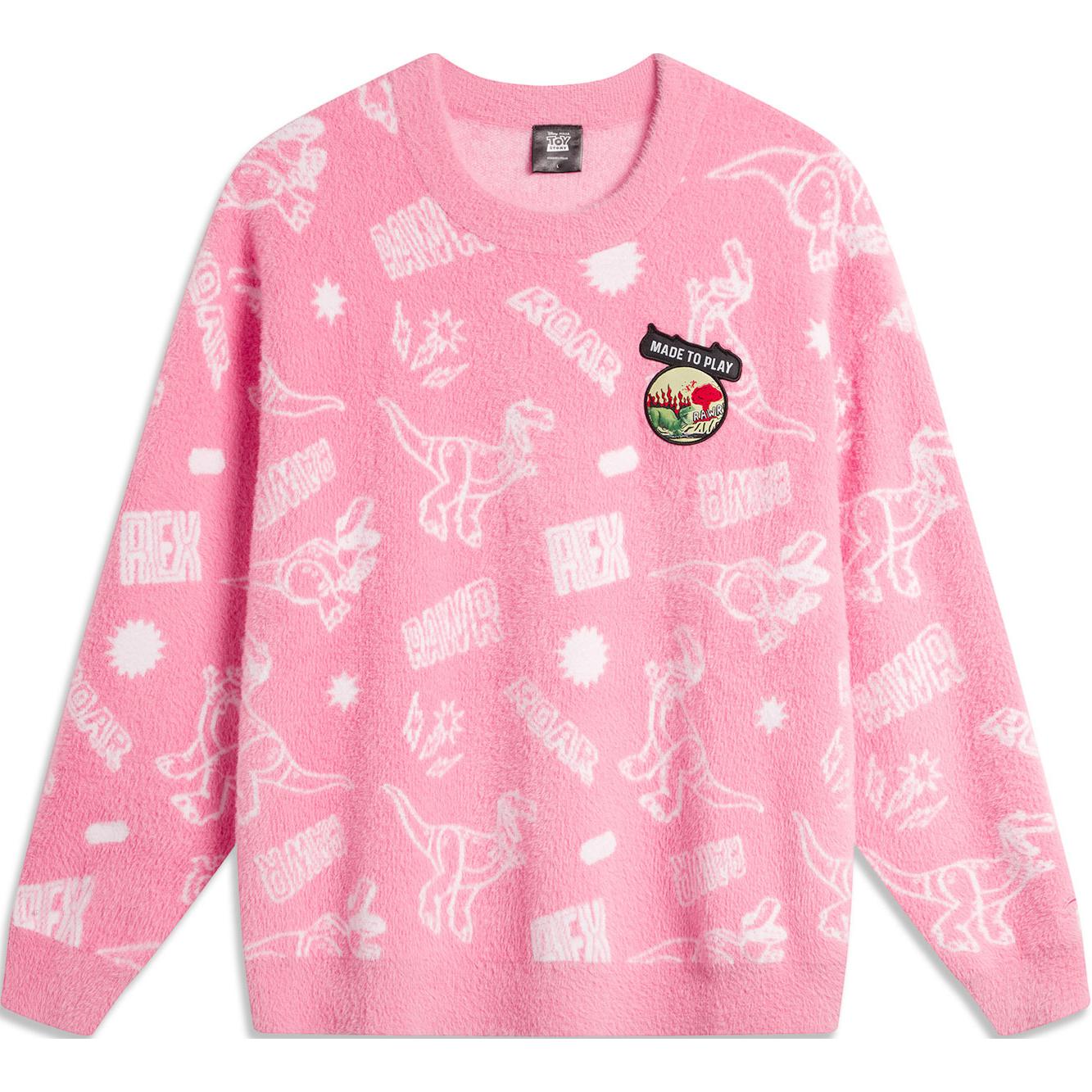 LI-NING Women s Sports Casual Loose Pullover Knit Sweater AMBU212-3 L
