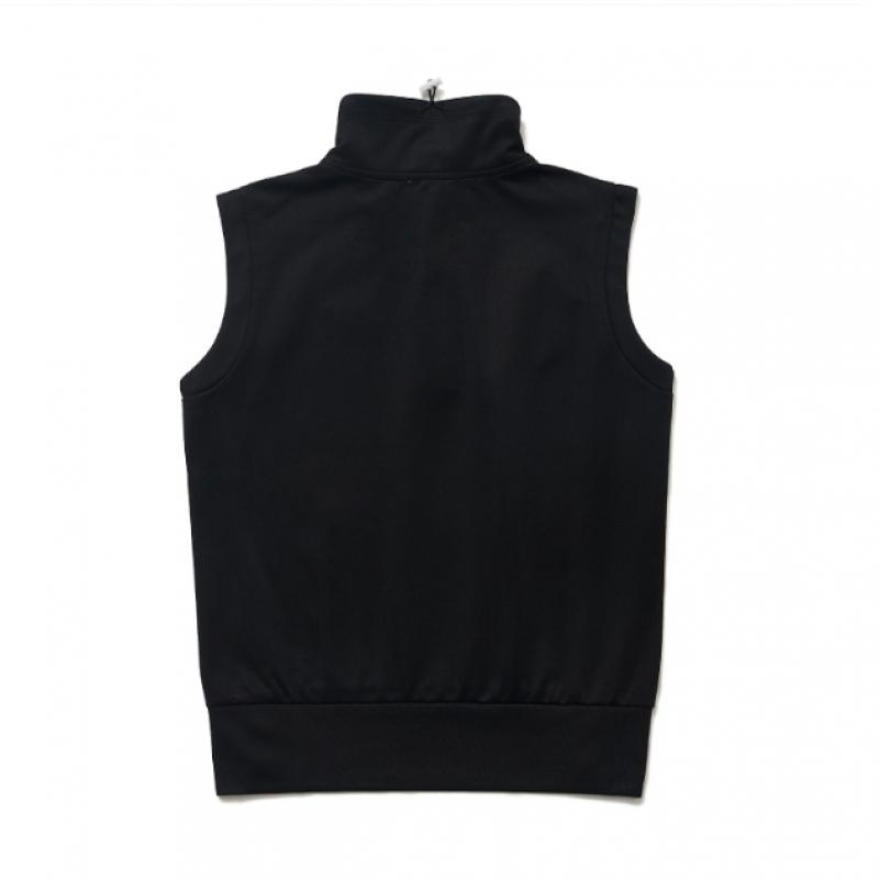 Blu DoT Half Zip Sleeveless T shirT Plus Bk