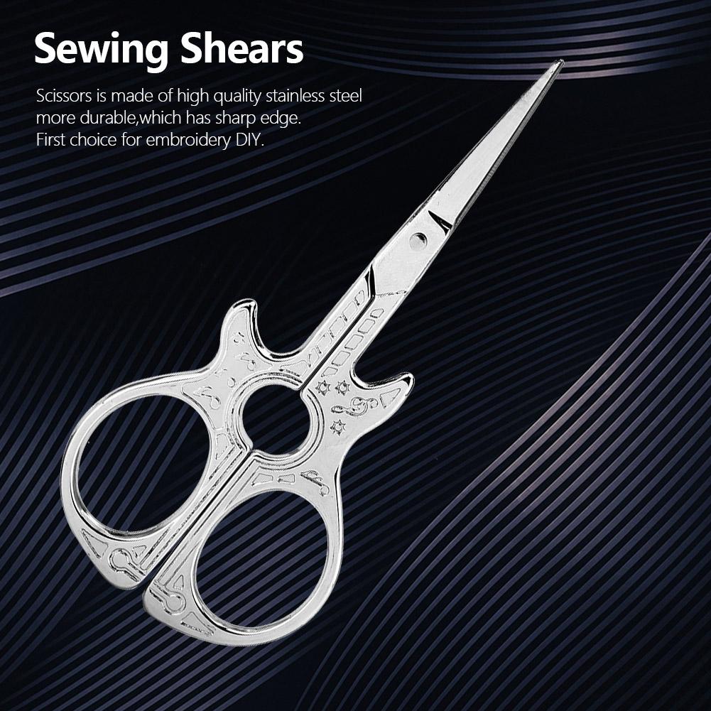 Moderne Gitarrenform Antike Nähschere Kunstwerk Stickschere(Mehrfarben)