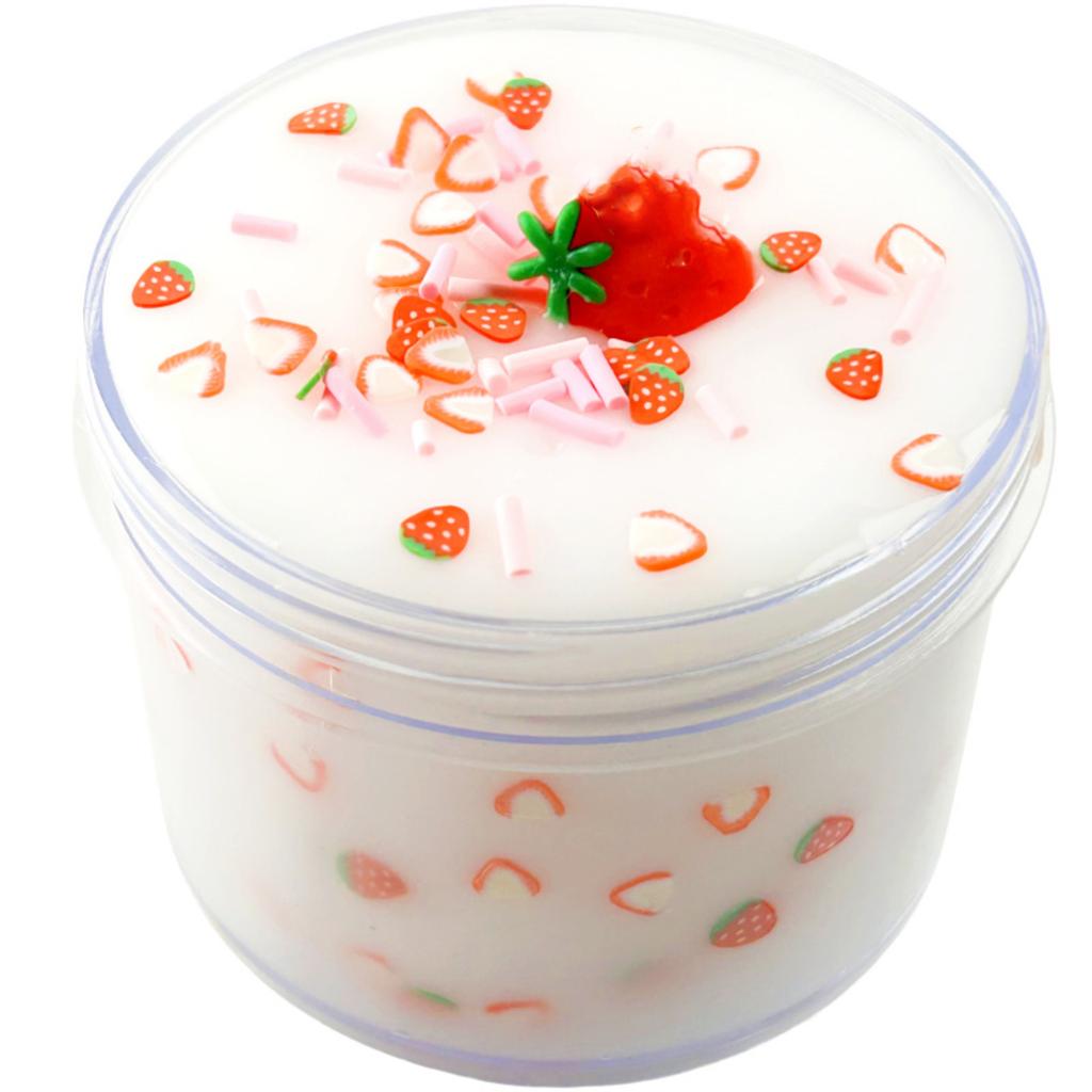 Crystal Mud Does Not Stick To Your Hands Pearl Milk Tea Slime Bubble Glue Children's Toy Set Decompression Color Mud
