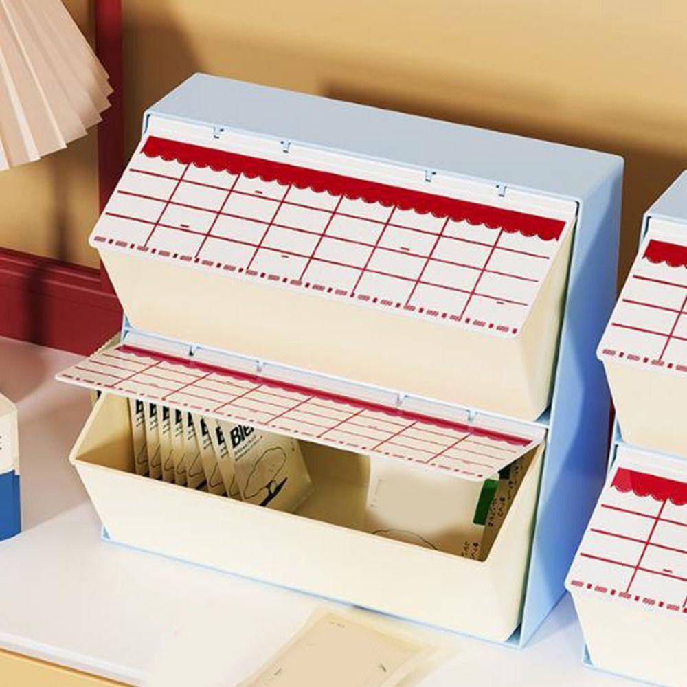 Dustproof Tea Bag Storage Box Large Capacity Desktop Storage Box  Pantry