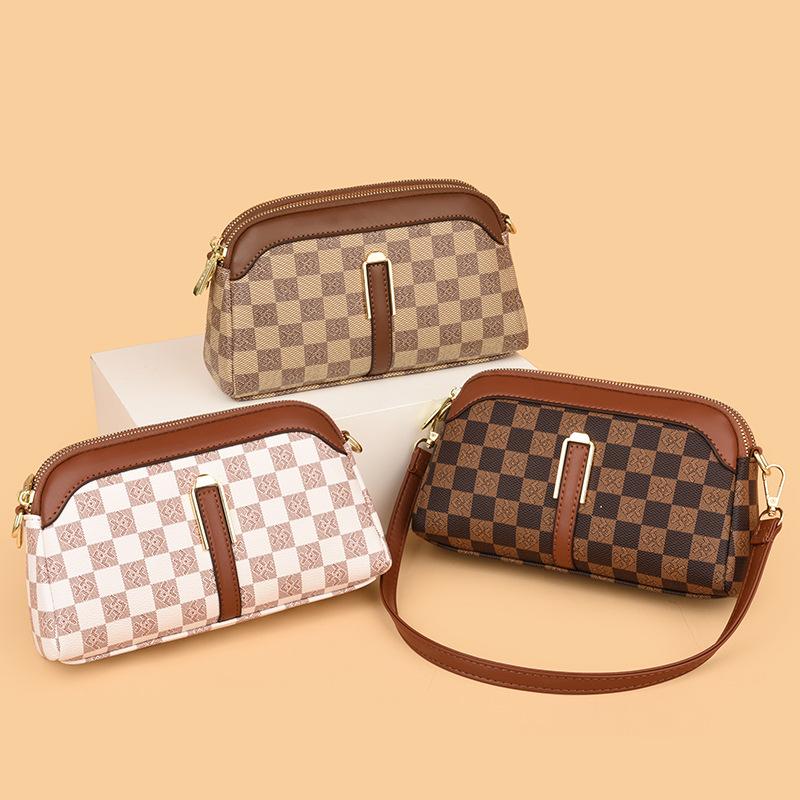 New Exquisite Bag for Autumn Women's Multi-layer Mobile Phone Bag Niches Square Versatile Retractable Shoulder Strap Mommy Bag