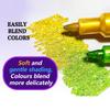 24-color 1.0mm Pen Tip Glitter Marker, Bright Colors with Blendable Watercolor Pen, Essential for Book Sketching and Drawing