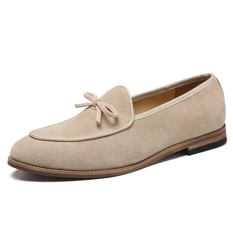 Men's Wingtip Formal Dress Shoes Slip-On Monk Strap Suede Leather Oxfords Solid Color Fits True To Size