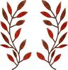 Wrought Iron Olive Branch Wall Decoration for Indoor/Outdoor Use
