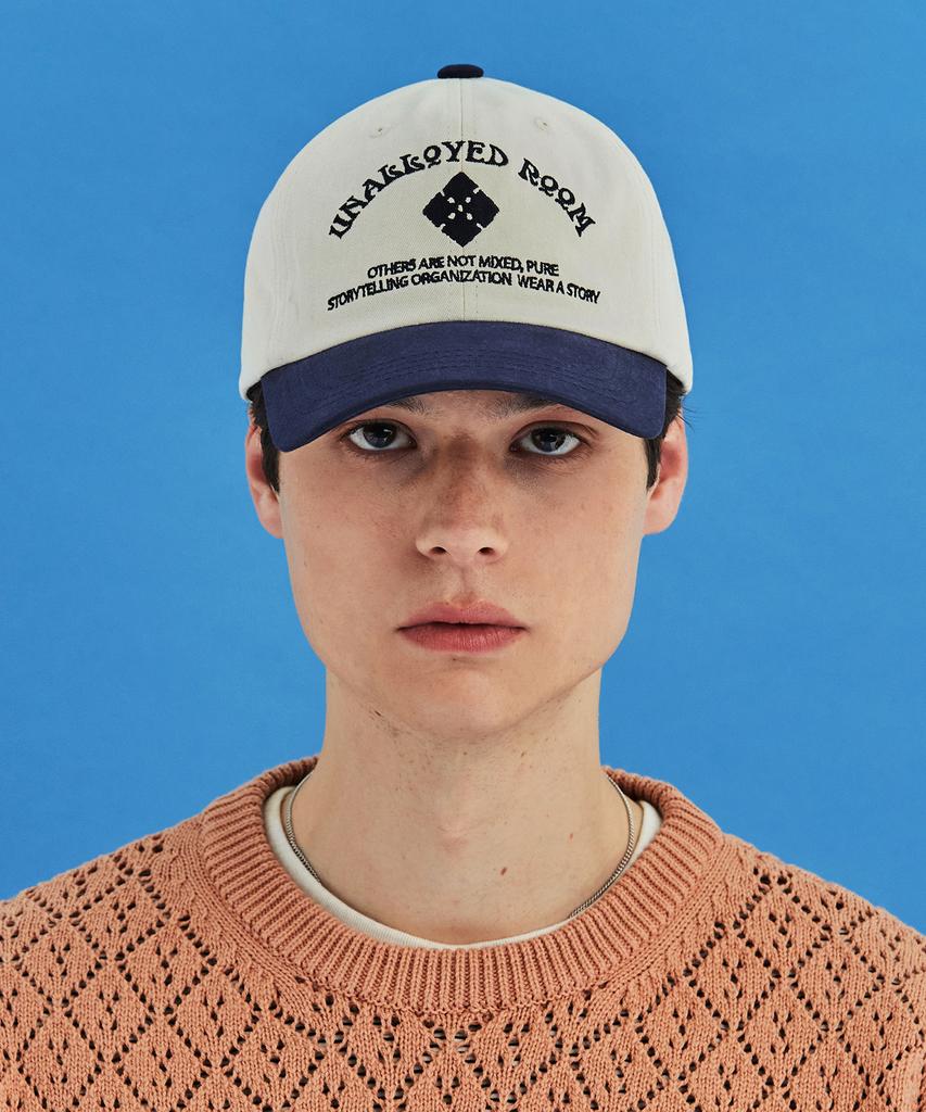 UNALLOYED Room Logo Ball Cap / Ivory