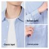 MINISO Men's Striped Casual Long Sleeve Shirt