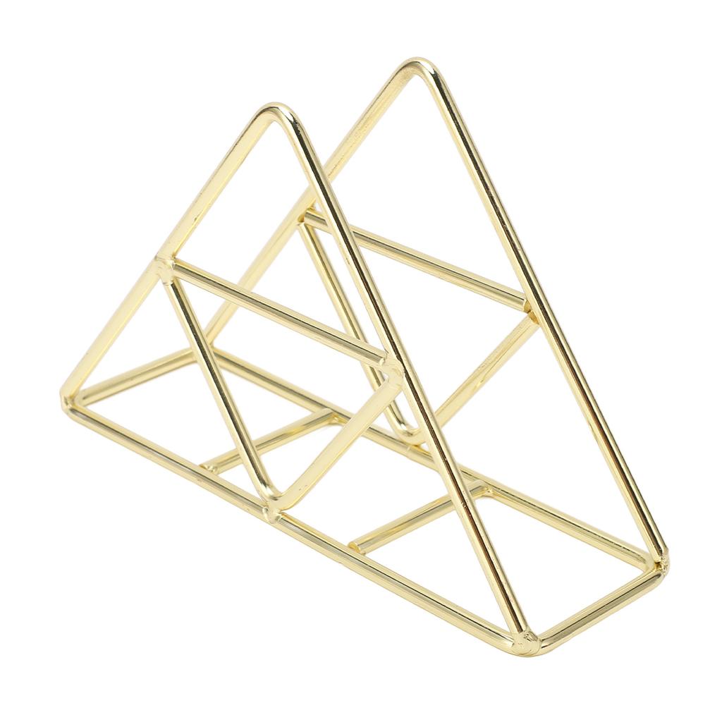 Napkin Holder Fashion Thickened Widened Triangular Freestanding Metal Wrought Iron Vertical Tissue Holder