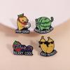 Funny Fruit Animal Enamel Pins Cartoon Watermelon Banana Mango Strawberry Kitten Brooches Lapel Badge Jewelry Gifts for Friends