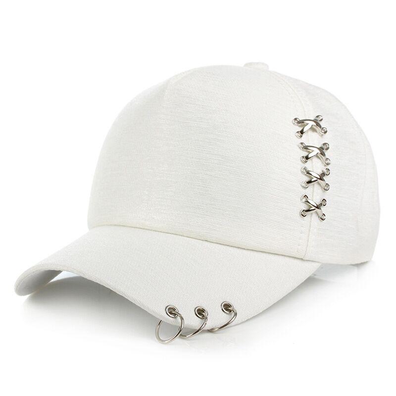 Hat Creative Piercing Ring Baseball Cap Punk Gorras Bone Masculino Feminino Beisbol Hip Hop Snap